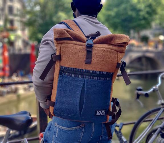 LaLu Products Basanta Evening Sky Backpack | Organic Hemp