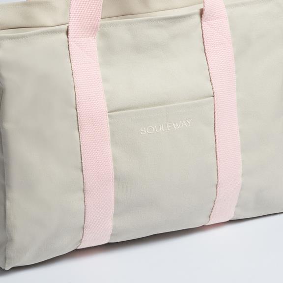 Souleway Yoga Tote Sand/Pink