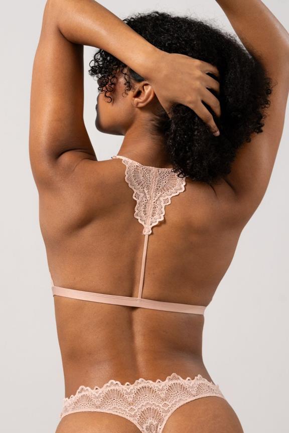 Bralette Triangle Racerback Light Pink