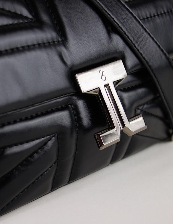 Blue District Bag Vaska Vegan Leather Onyx Black