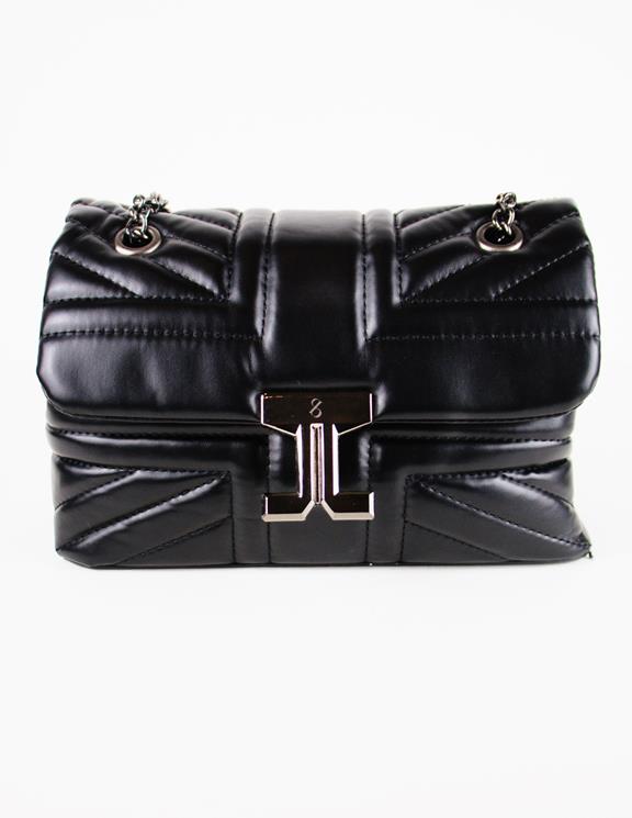 Blue District Bag Vaska Vegan Leather Onyx Black