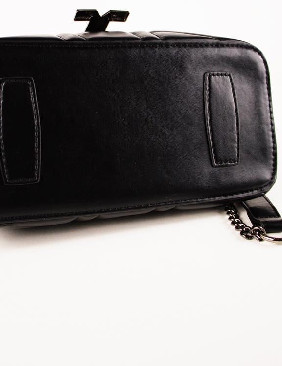 Blue District Bag Vaska Vegan Leather Onyx Black