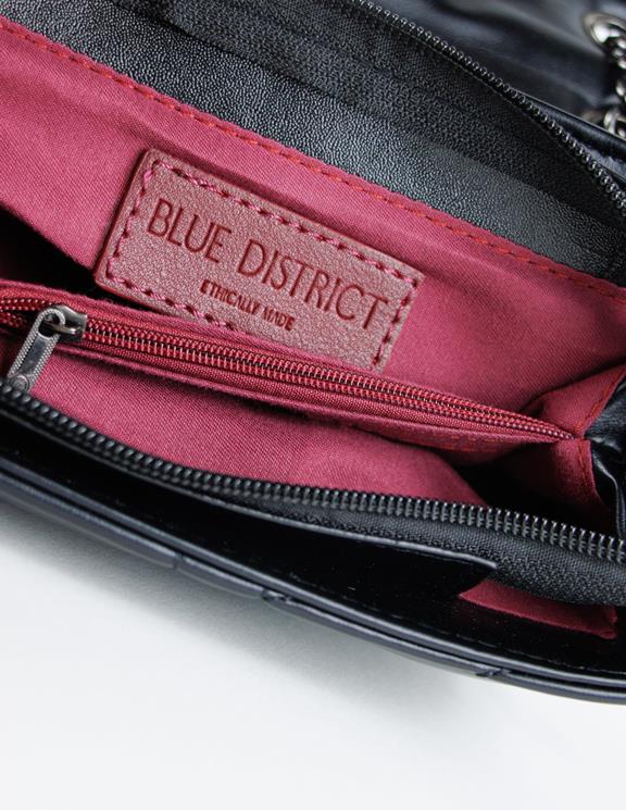Blue District Bag Vaska Vegan Leather Onyx Black