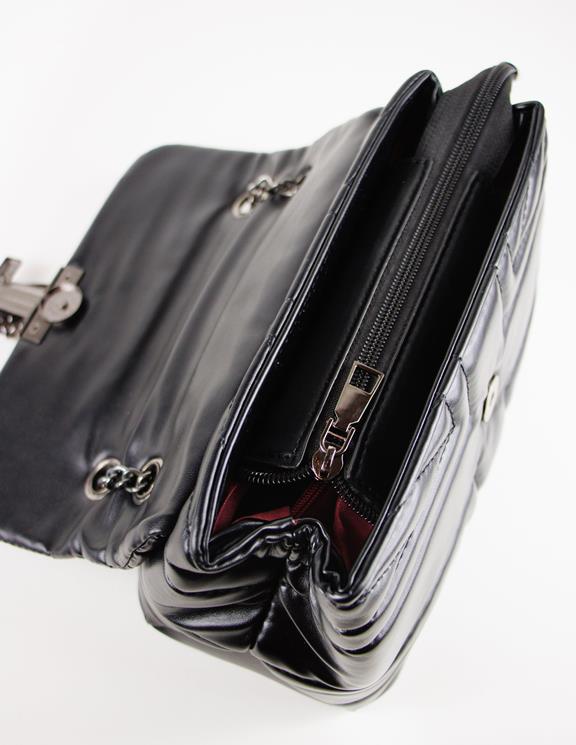 Blue District Bag Vaska Vegan Leather Onyx Black