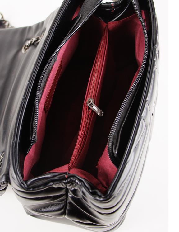Blue District Bag Vaska Vegan Leather Onyx Black