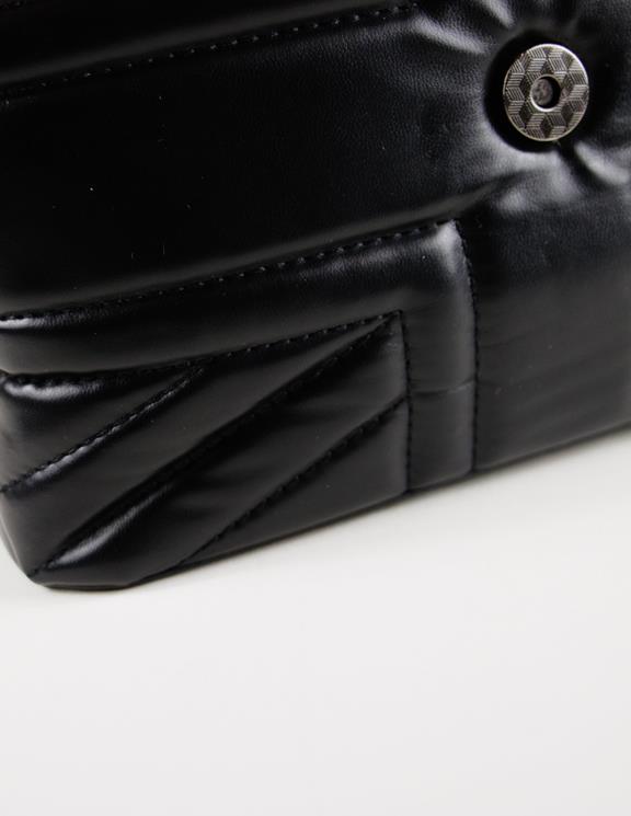 Blue District Bag Vaska Vegan Leather Onyx Black