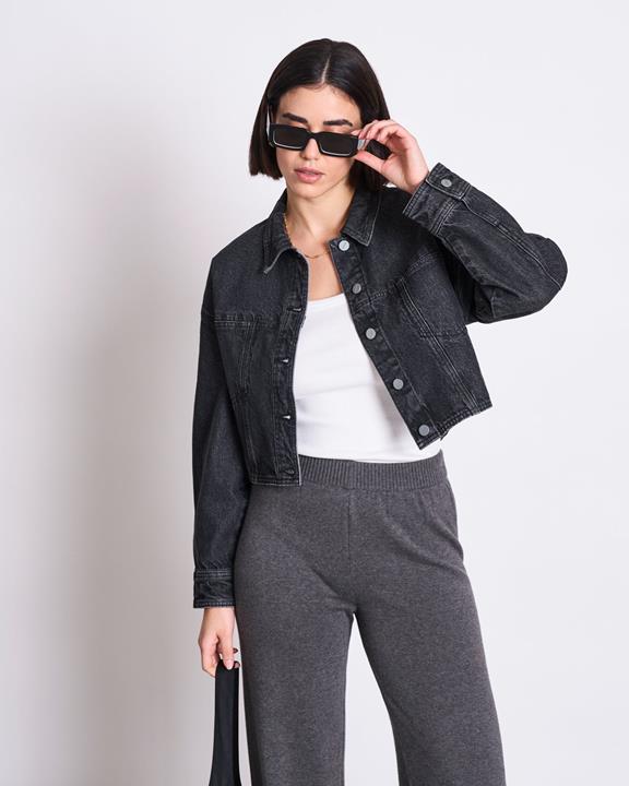 JAN 'N JUNE  Jacke Denim Aria Faded Schwarz