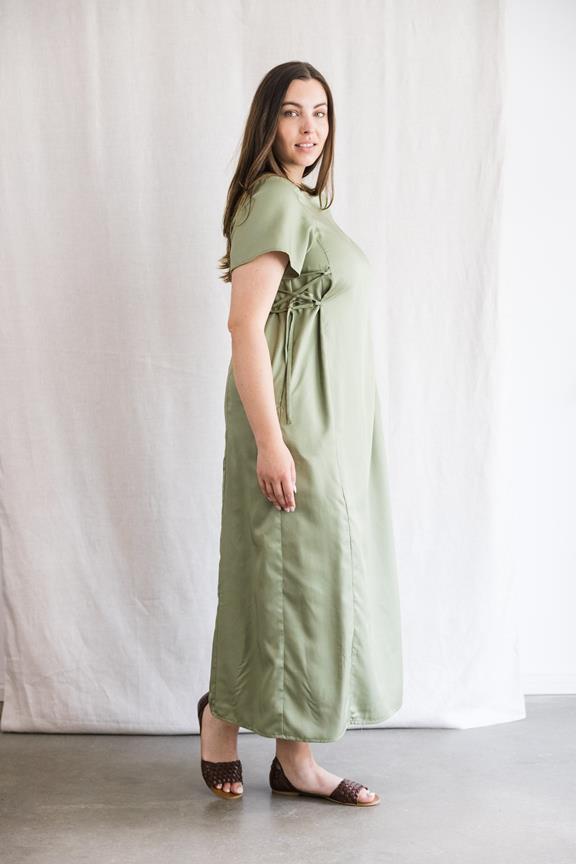 Jyoti Fair Works Kleid Ishani Matcha Grün