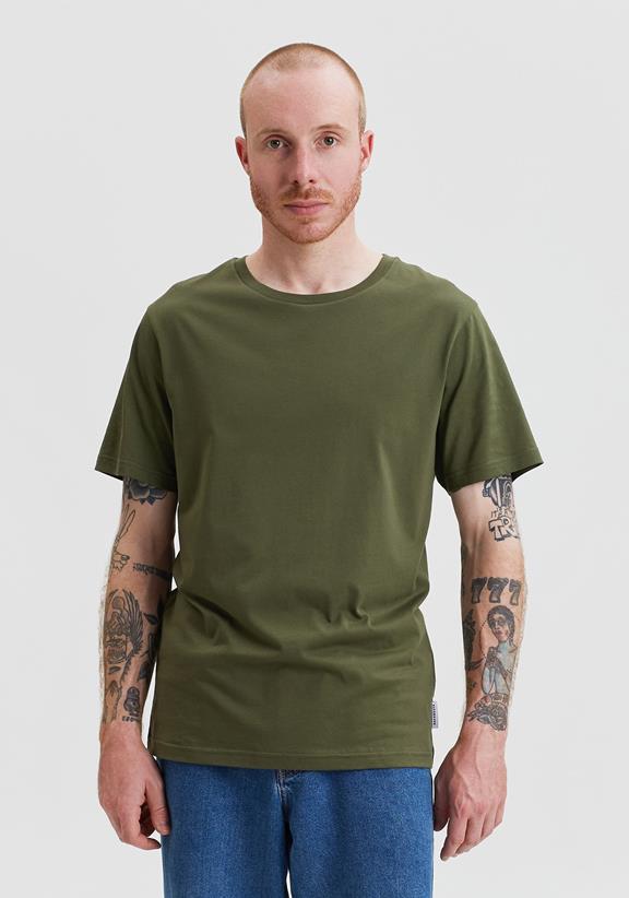 Hafendieb T-Shirt Blanko Olijf