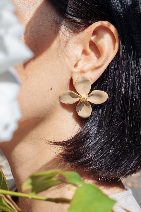 Oorbellen Floral Elegance 24k Verguld