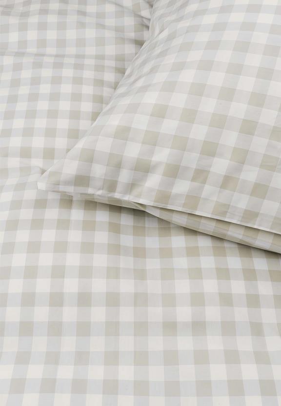 MELA Beddengoedset Majuli Check Birch / Natuurlijk Wit 