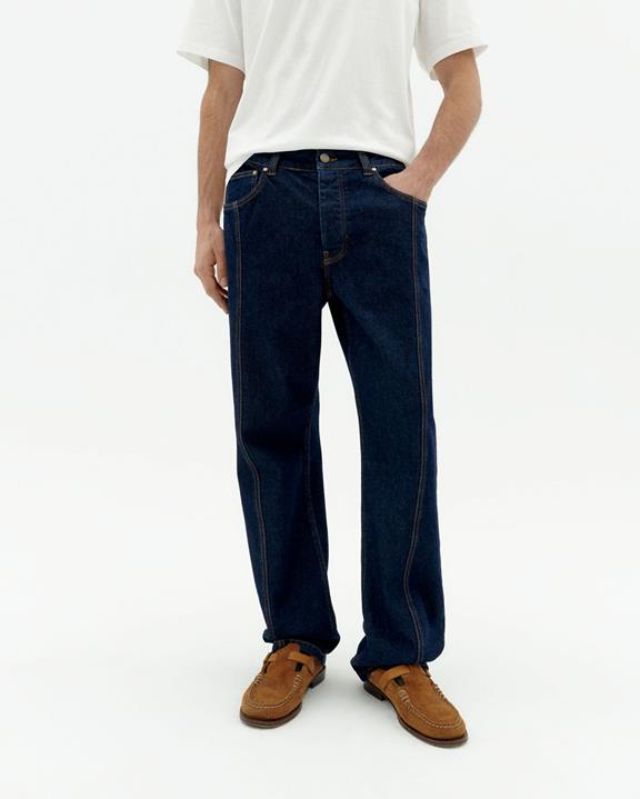 Thinking MU Denim-Hose Rainn Medium Wash Blau 