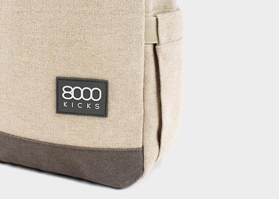 8000kicks Backpack Small Beige And Green