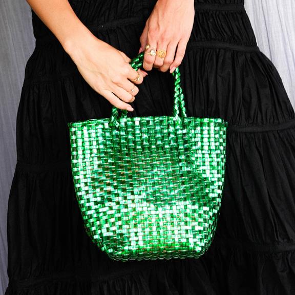 BRUNNA.CO Bag La Tote Metallic Green