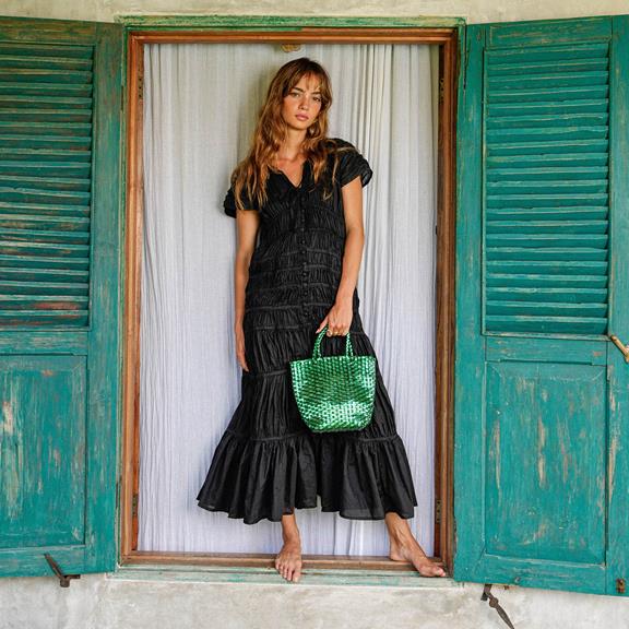 BRUNNA.CO Bag La Tote Metallic Green