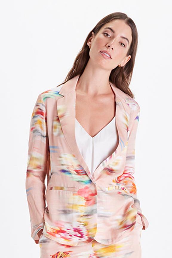 Jacket Karlie Flower Blur Peach