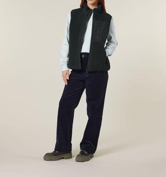 UNIPOLAR Vest Fleece Lin Black