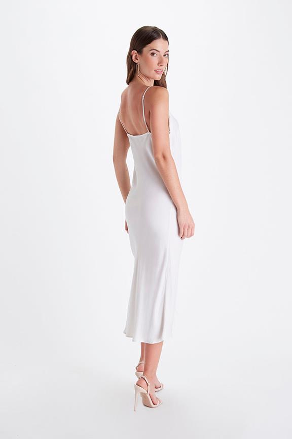 Neu Nomads Slip Dress Bias Schneeweiß