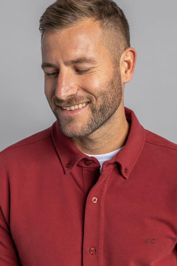 DIRTS Jersey Overhemd Royal Burgundy