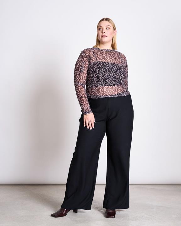 JAN 'N JUNE Lange Mouwen Mesh Dora Leo Print