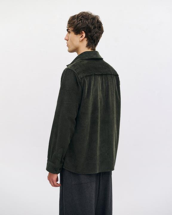 Rotholz Shirt Cord Dunkelgrün