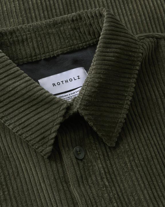 Rotholz Shirt Cord Dunkelgrün