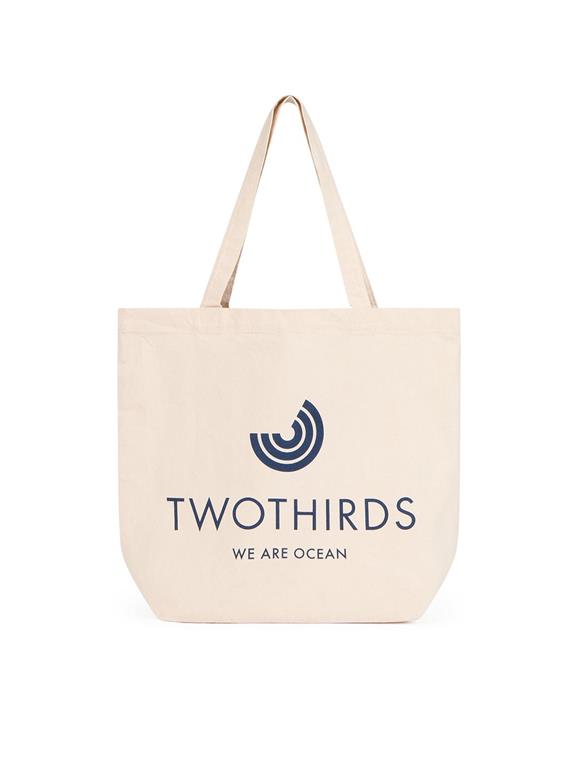 TWOTHIRDS Tote Bag Twothirds Logo Ecru