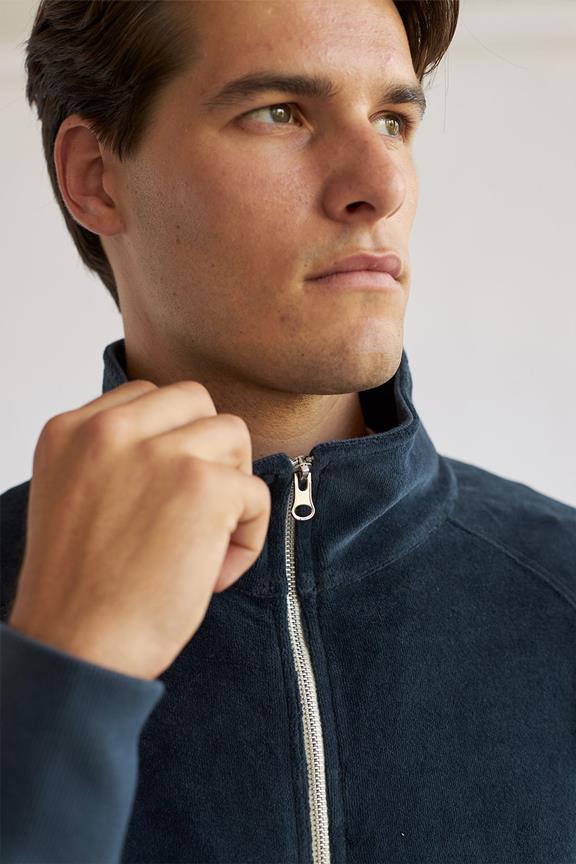 TWOTHIRDS Sweatshirt Mit Reißverschluss Ballycotton Mediterranean Navy