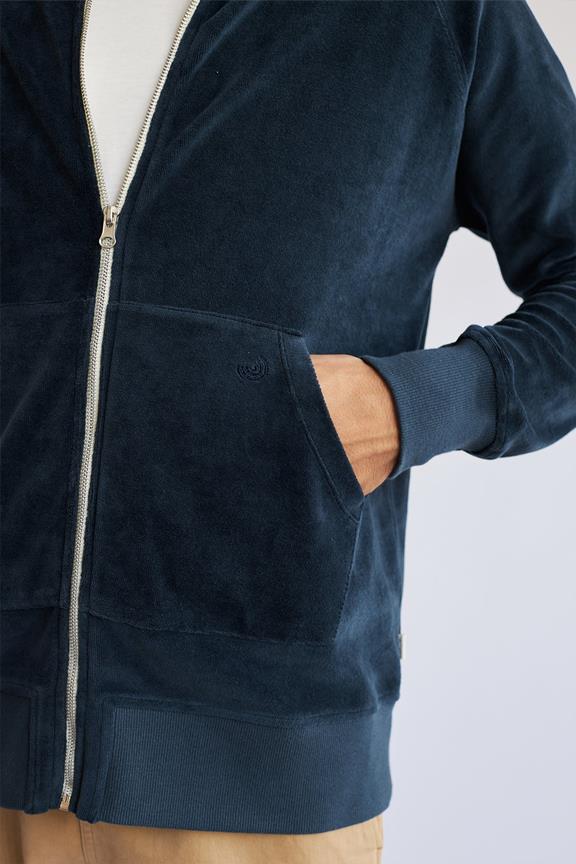 TWOTHIRDS Sweatshirt Mit Reißverschluss Ballycotton Mediterranean Navy