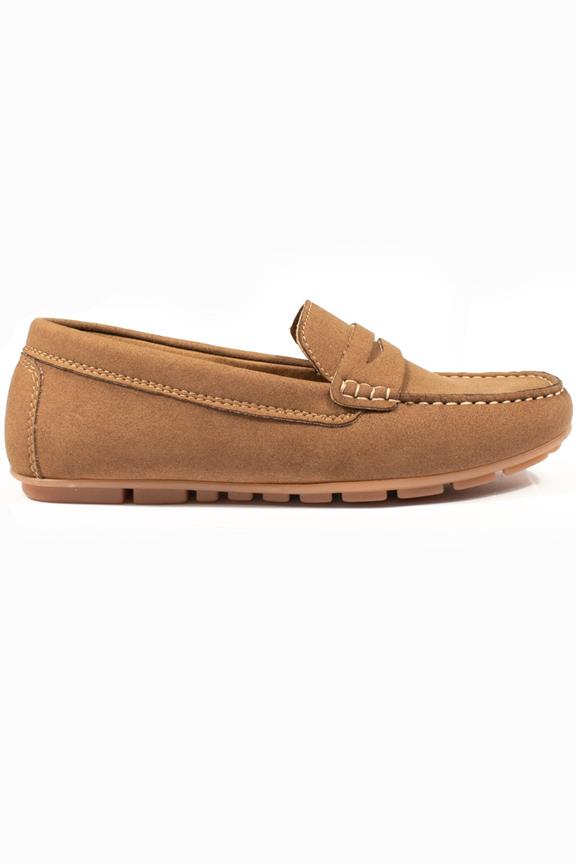 Scarpe Uomo Penny Loafers Castagna 