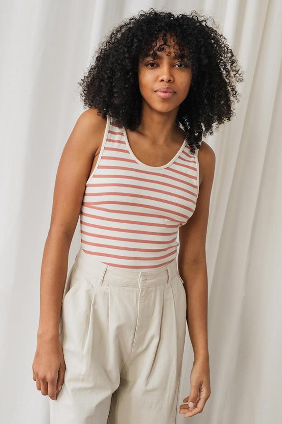 Bodysuit Boko Rosa Streifen Pink