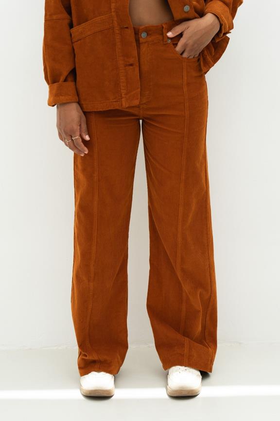 Broek Corduroy Elsa Oranje