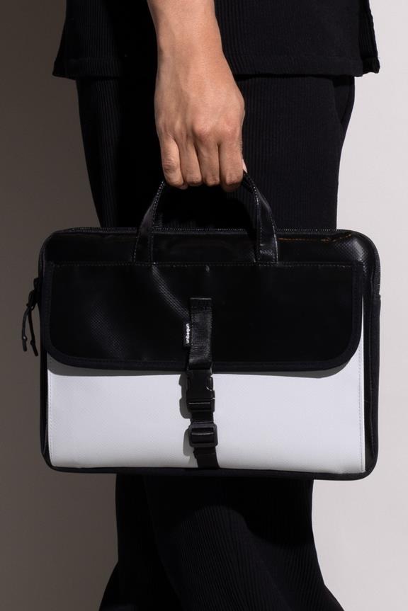 Laptop-Hülle Mit Griff Schwarz Und Grau