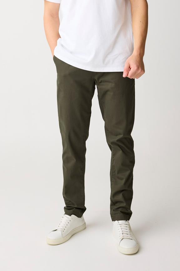 Chino-Hose Luca Slim Twill Forrest Night