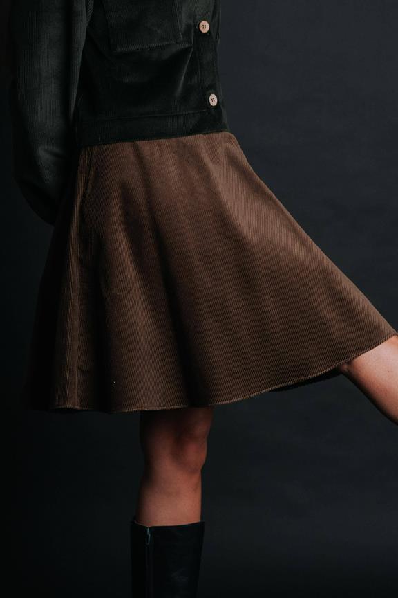 Rock Corduroy Borsa Hellbraun