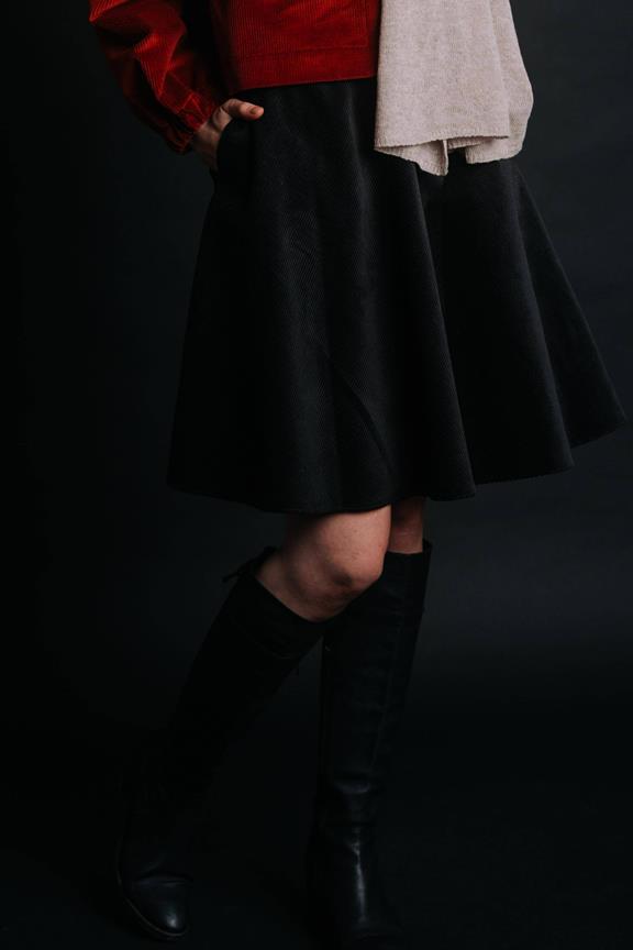 Rock Corduroy Borsa Schwarz