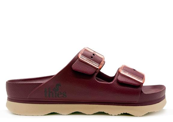 thies Sandale Ecofoam Double Bordeaux Rot
