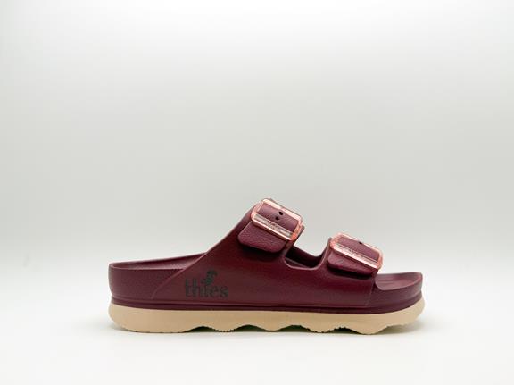 thies Sandale Ecofoam Double Bordeaux Rot