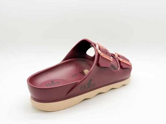 thies Sandale Ecofoam Double Bordeaux Rot