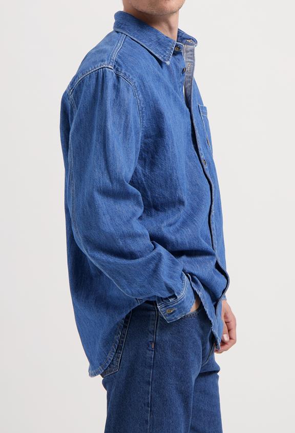 MUD Jeans Shirt Denim Chris Medium Stone Blue