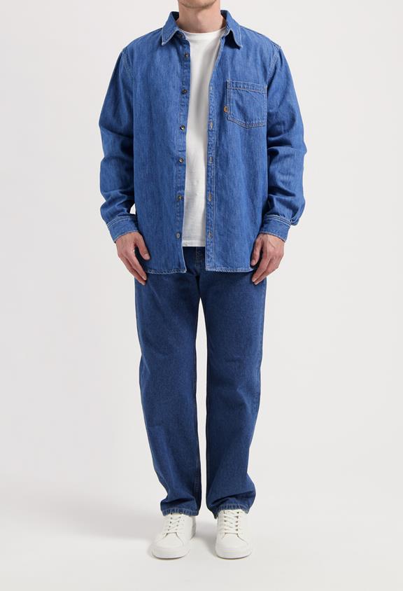 MUD Jeans Shirt Denim Chris Medium Stone Blue