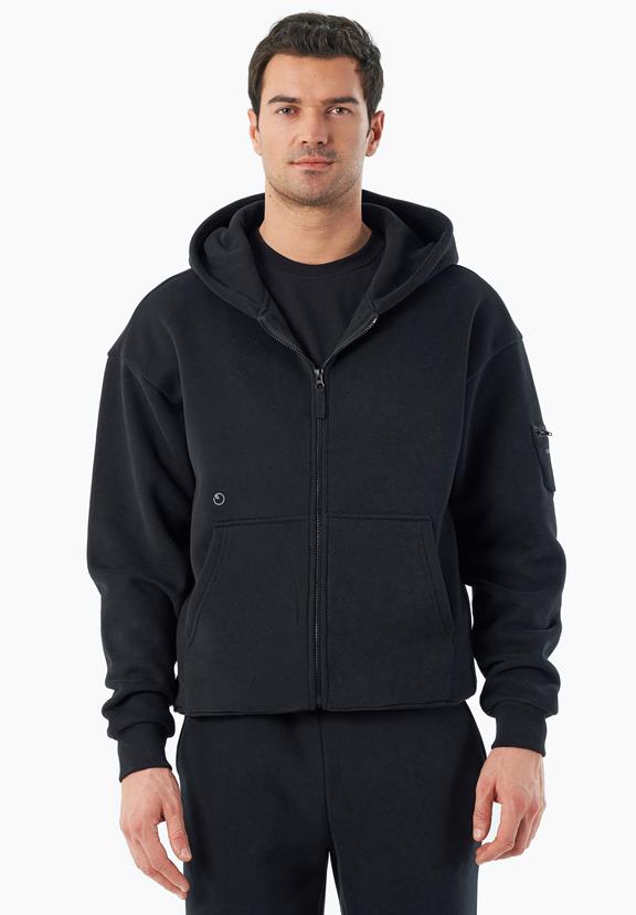 Hoodie Full Zip Jenna Black