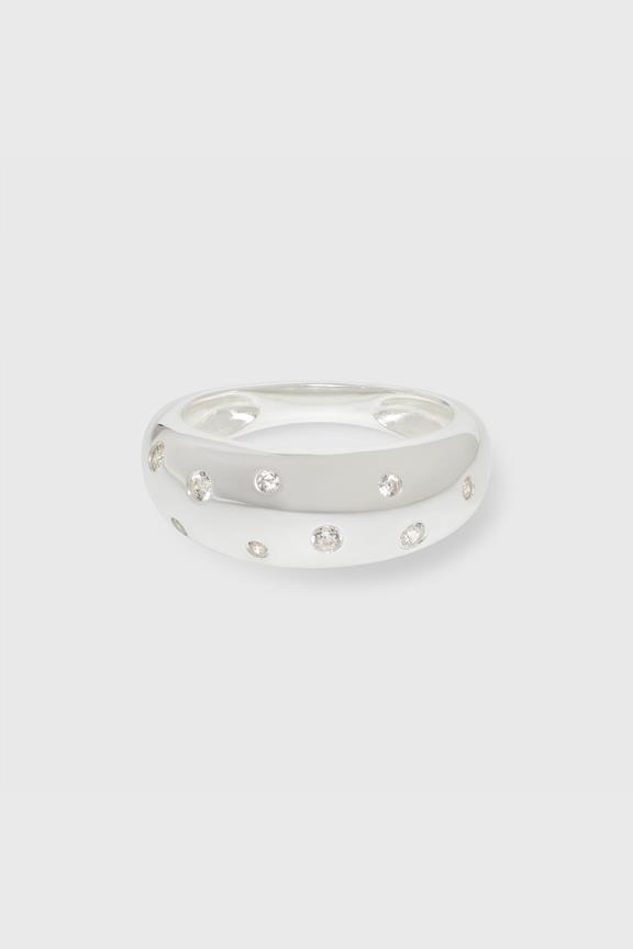 Ring Bold Sparkle Silver