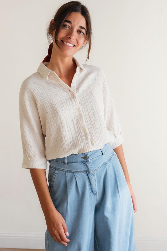 Hemd Guguan Ecru Multicolour Neps