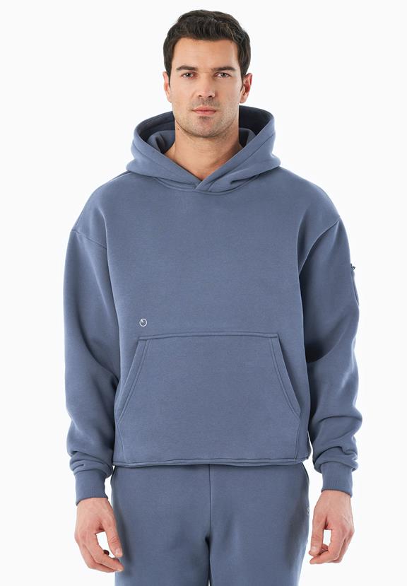 Hoodie Harvinn Zacht Indigo