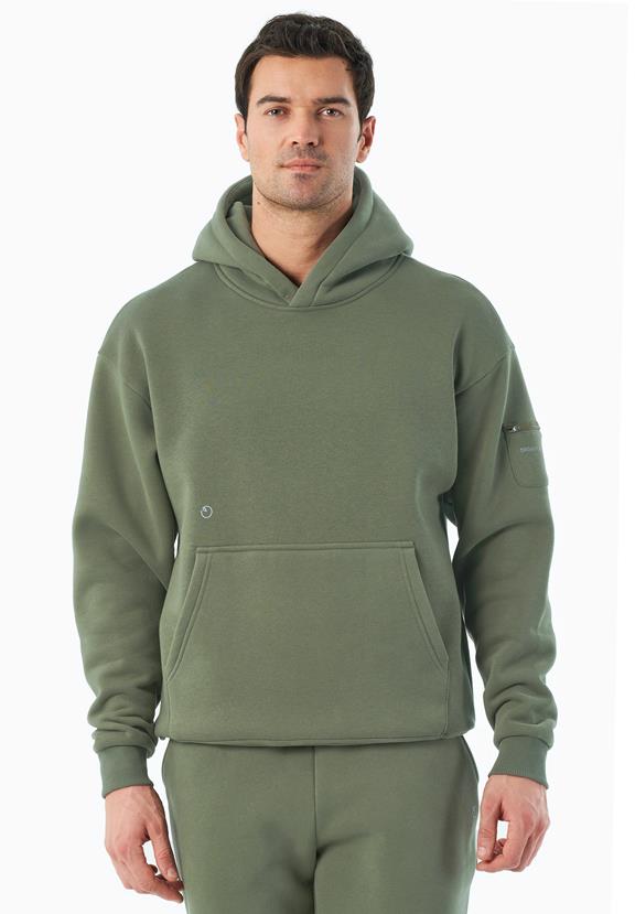 Hoodie Harvinn Olive