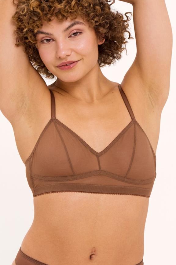 Bralette Mesh Balconette Mocha
