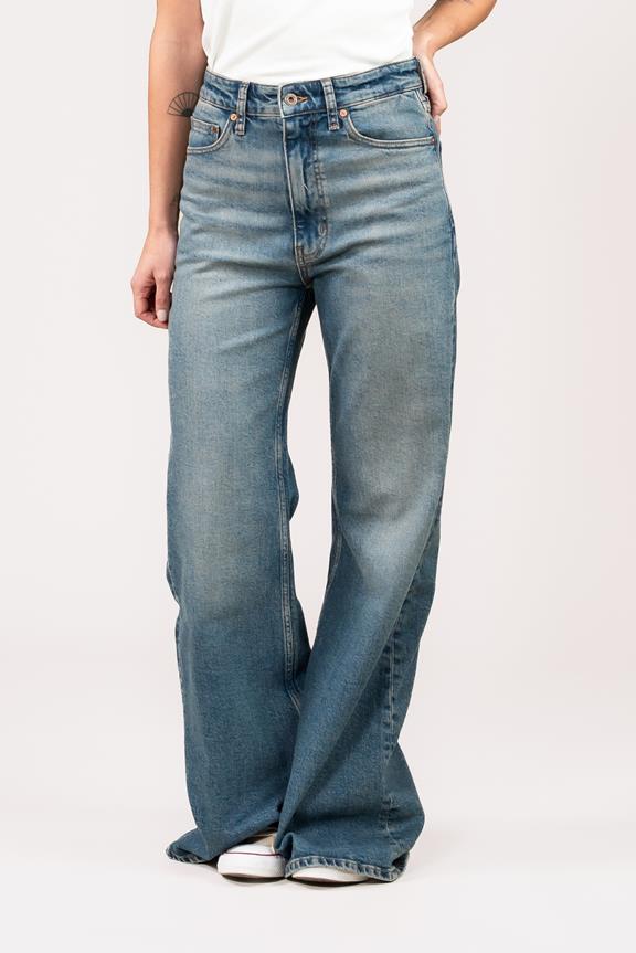 Jeans Flare Vivienne Broken Blau