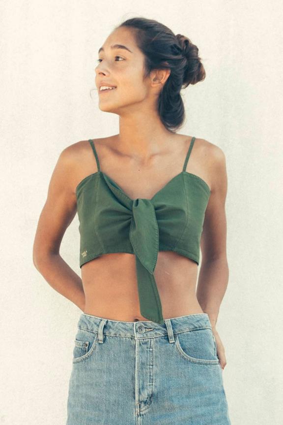 Top Lagos Bow Tie Garden Green