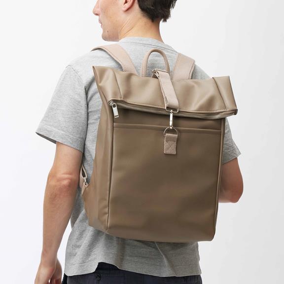 Rugzak Met Opvouwbaar Bovenwerk, Mokkabruin